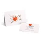 set love cuore arancione