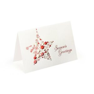 Biglietto stella di Natale